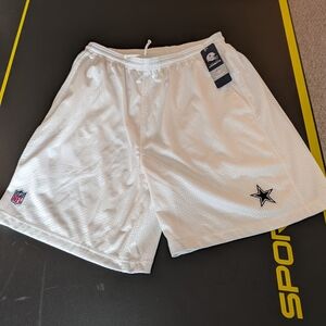 Dallas Cowboys NFL Official Reebok On Field Shorts White NWT Men's Large Vintage